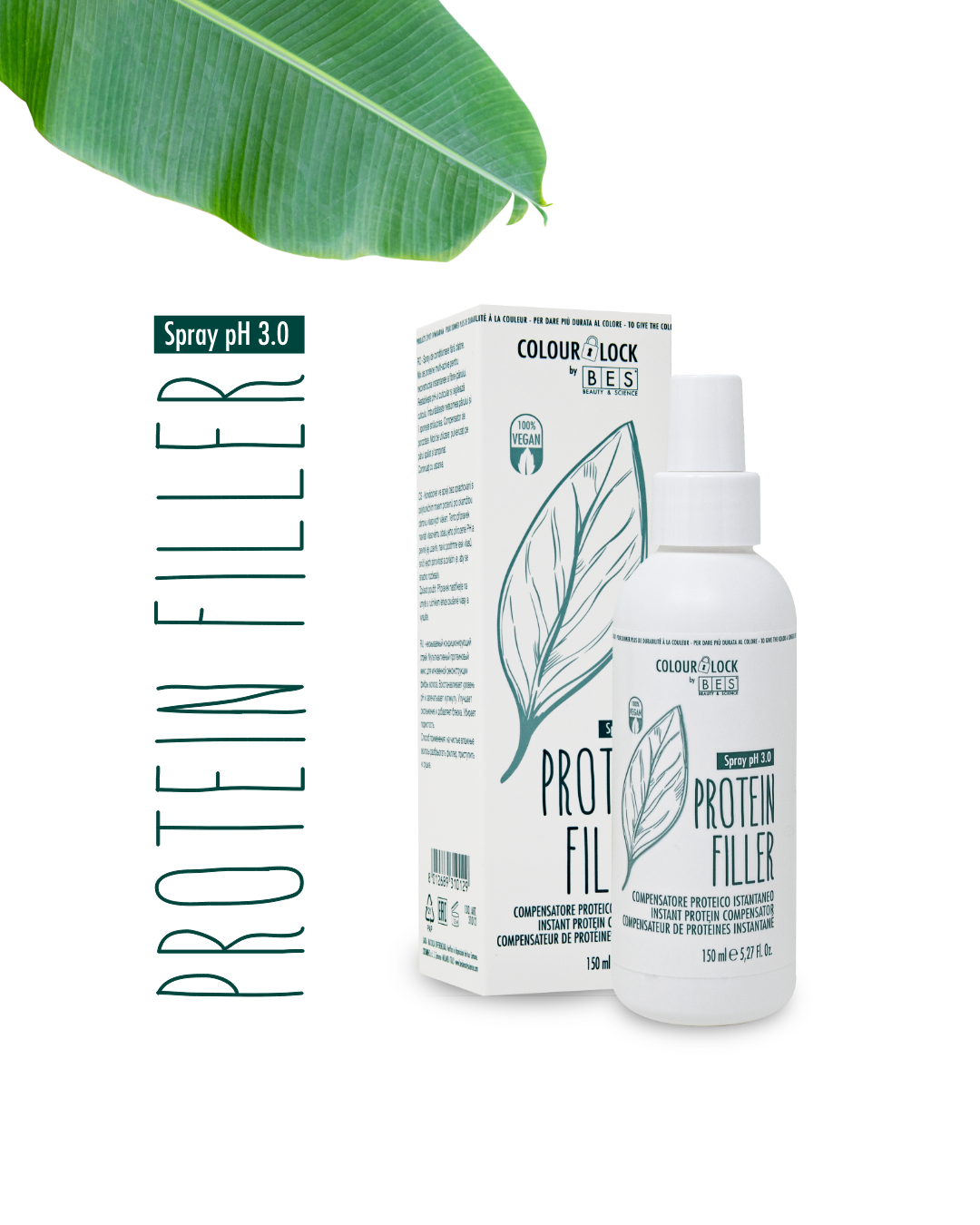 ПРОТЕИНОВ ФИЛЪР ЗА КОСА Bes Color Lock Protein Filler 150ml