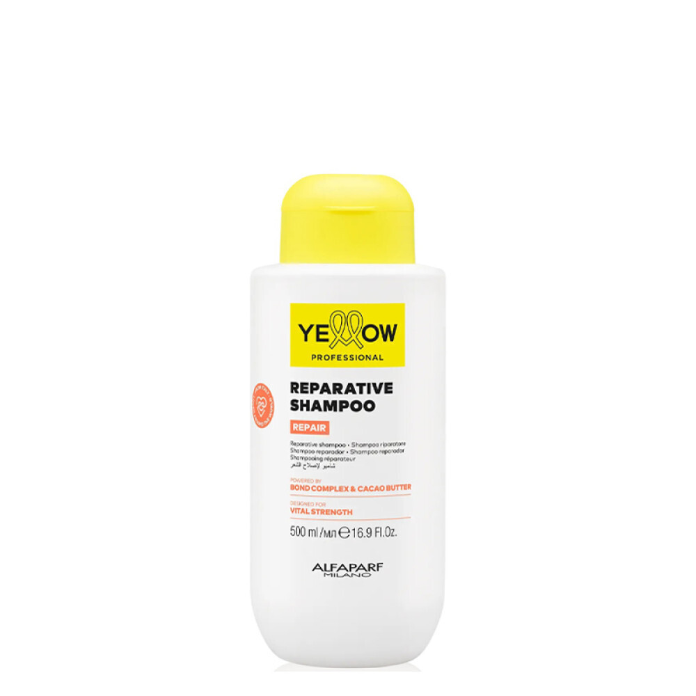 ВЪЗСТНОВЯВАЩ ШАМПОАН С Бадемов протеин и Какао Alfaparf YELLOW Repair Shampoo 500ml