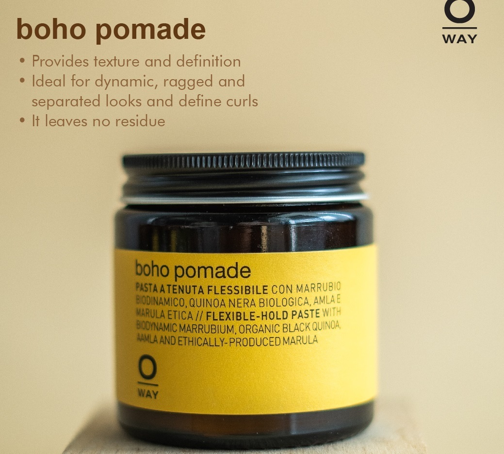 МОДЕЛИРАЩА ПАСТА СЪС СРЕДНА ФИКСАЦИЯ OWAY Bono Pomade Boho Pomade 100ml 