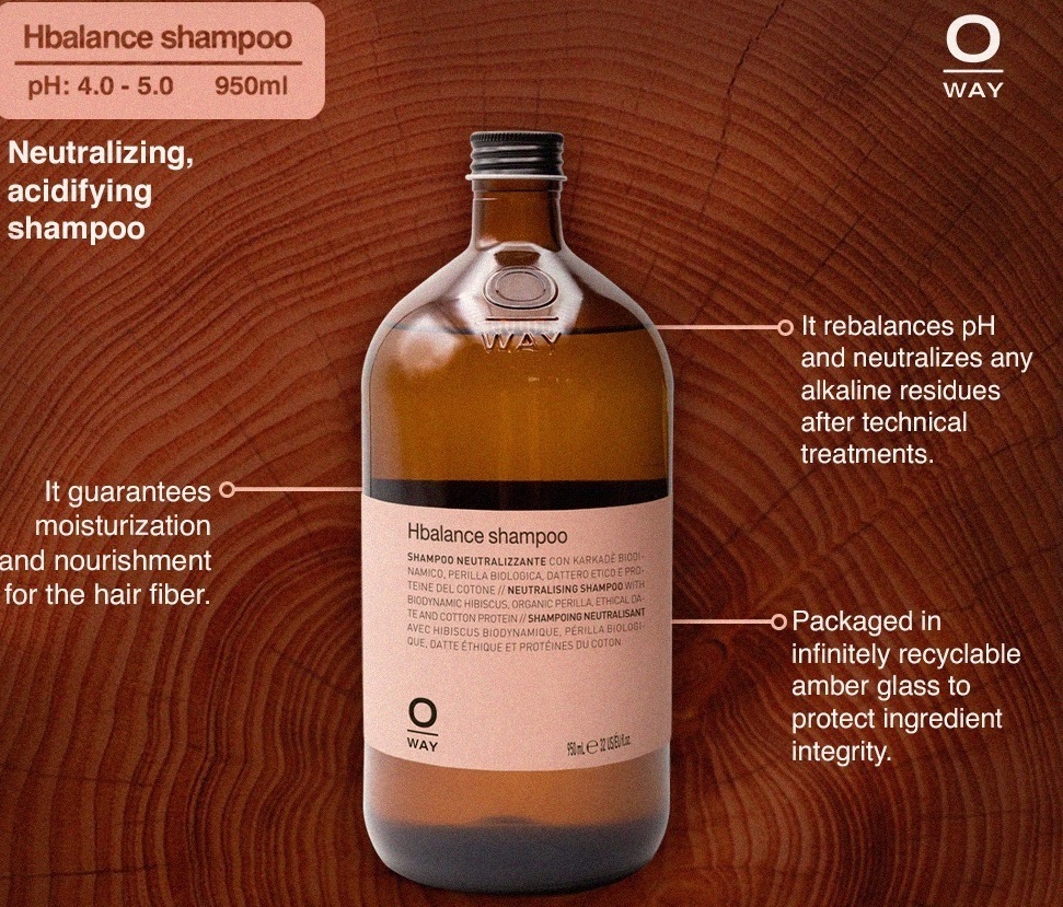 РЕБАЛАНСИРАЩ ШАМПОАН ЗА СЛЕД БОЯДИСВАНЕ НА КОСАТА OWAY Hbalance Shampoo 950ml