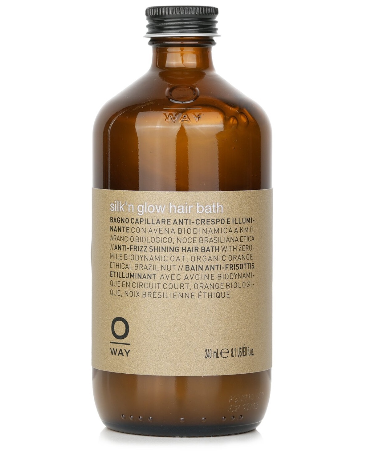 ОРГАНИЧЕН ШАМПОАН ЗА БЛЯСЪК ЗА СУХИ КОСИ OWAY Silk´n glow hair bath 240ml