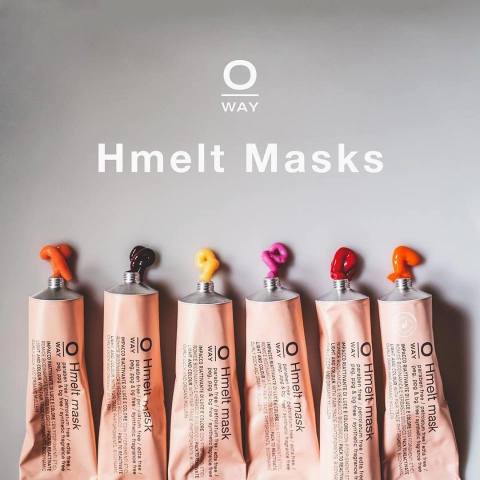 ОРГАНИЧНИ ОЦВЯВАЩИ МАСКИ ЗА КОСА ЗА НАСИТЕН ЦВЯТ OWAY Hmelt Mask 125ml