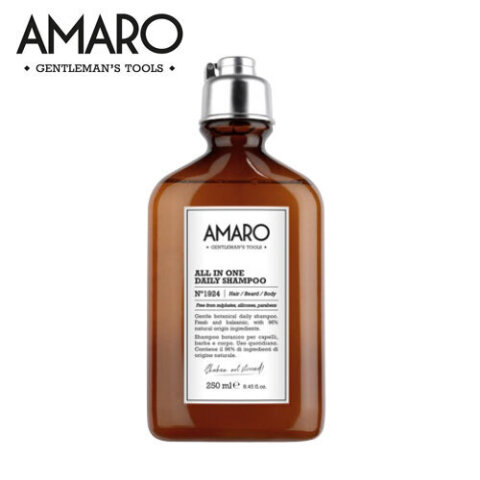 ШАМПОАН ЗА КОСА, БРАДА И ТЯЛО AMARO ALL IN ONE DAILY SHAMPOO 250ML