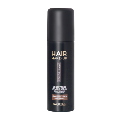 ЦВЕТЕН СПРЕЙ КОРЕКТОР-СВЕТЛО КАФЯВО BRELIL HAIR MAKE UP 75ML