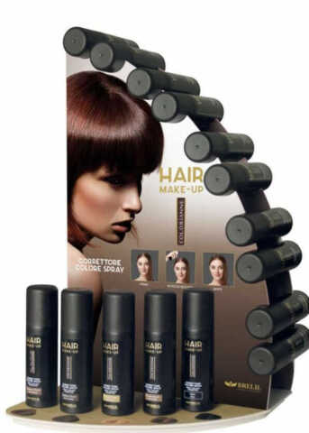 ЦВЕТЕН СПРЕЙ КОРЕКТОР-СВЕТЛО КАФЯВО BRELIL HAIR MAKE UP 75ML