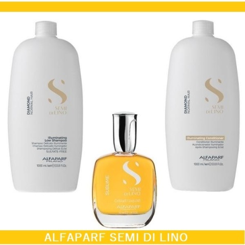 БАЛСАМ ЗА БЛЯСЪК Alfaparf Semi Di Lino Diamond Conditioner 1000ml