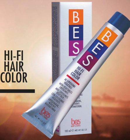 ПРОФЕСИОНАЛНА БОЯ С РАСТИТЕЛНИ ЛИПОЗОМИ Bes Hi Fi Hair Color 100ml  