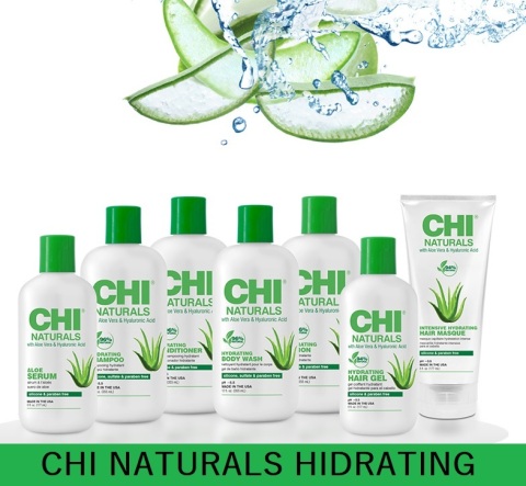 ХИДРАТИРАЩ ШАМПОАН CHI Naturals Aloe Vera and Hyaluronic Acid Shampoo 355ml