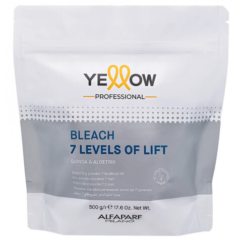 ПРОФЕСИОНАЛНА ОБЕЗЦВЕТЯВАЩА ПУДРА 7 нива Yelllow Bleaching Powder 500g