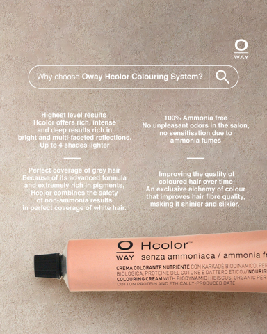 БЕЗАМОНЯЧНА БИОДИНАМИЧНА БОЯ ЗА КОСА ROLLAND OWAY HCOLOR 100ML