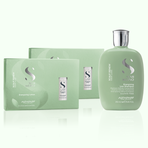 АМПУЛИ ПРОТИВ КОСОПАД Alfaparf Semi di Lino Scalp Energizing Lotion 12x10ml