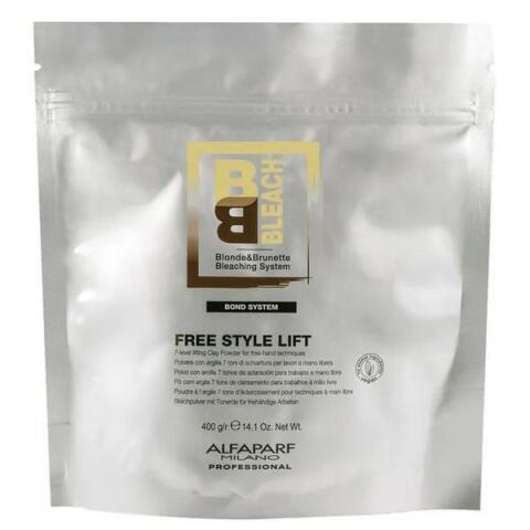 ОБЕЗЦВЕТЯВАЩА ПУДРА С БЯЛА ГЛИНА Alfaparf BB Bleach Free Style Lift Bleaching Powder 400gr