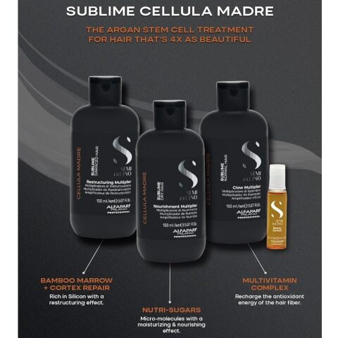 ТЕРАПИЯ ЗА ИНТЕНЗИВНО ВЪЗСТАНОВЯВАНЕ-КОМПЛЕКТ Alfaparf Semi Di Lino Cellula Madre 