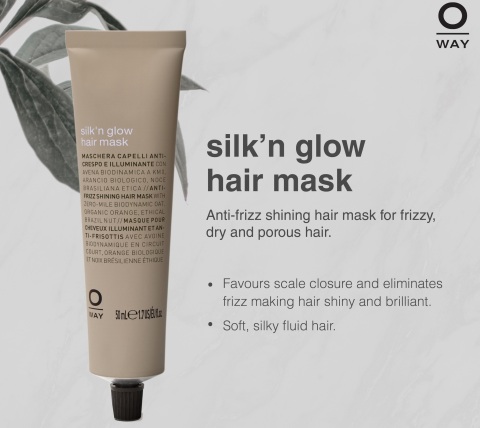 МАСКА ХИДРАТИРАЩА ЗА СУХА КОСА OWAY Silk´n glow Hair Mask 150ml