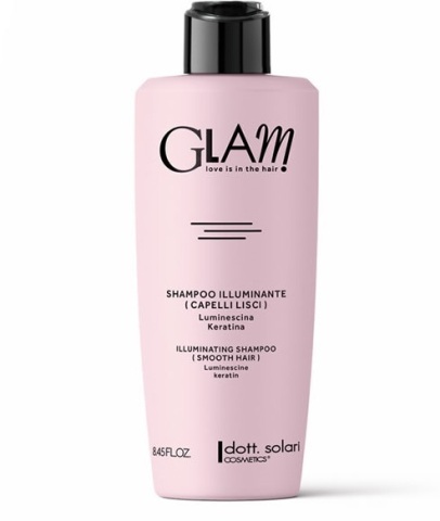 ИЗГЛАЖДАЩ ШАМПОАН ЗА ПРАВА КОСА Dott Solari Professional Glam Iluminating Shampoo 250ml
