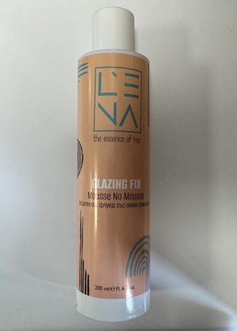 СТИЛИЗИРАЩ ФЛУИД СЪС СИЛНА ФИКСАЦИЯ  L'ena Glazing Fix Mousse No Mousse 200ml
